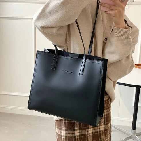 Casual Large Tote Triple Compartment Hand Bag